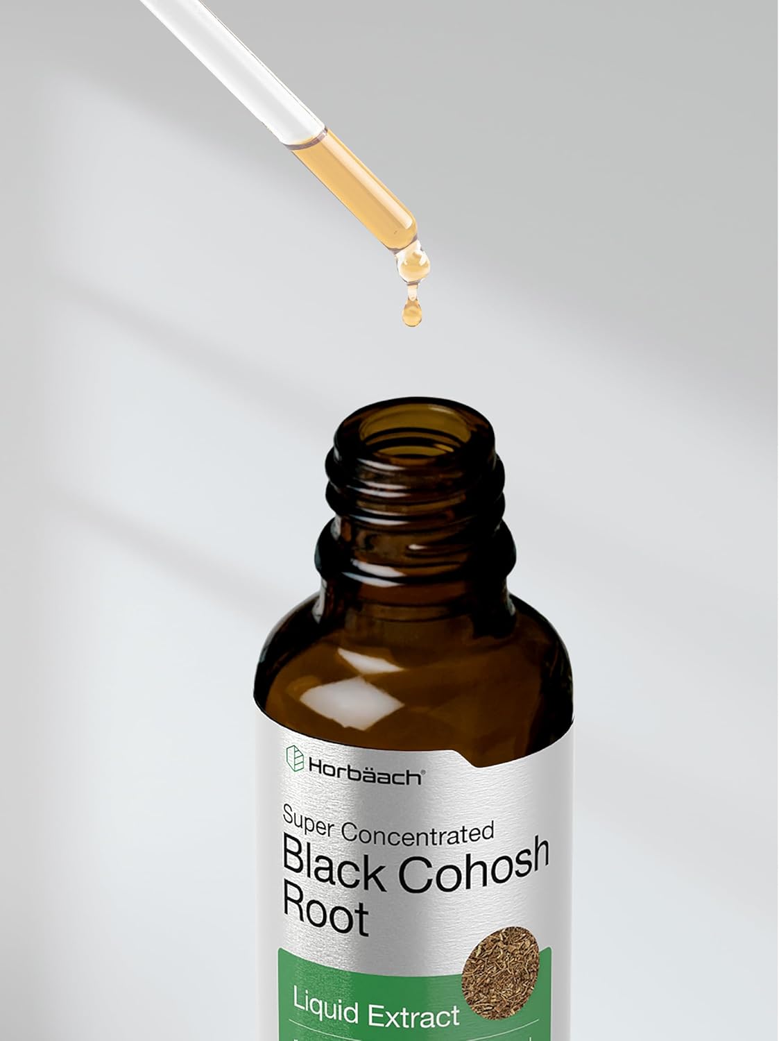 2 fl oz Black Cohosh Root Tincture - Alcohol Free Liquid Extract for Menopause Relief - Vegetarian, Non-GMO Gluten Free Supplement