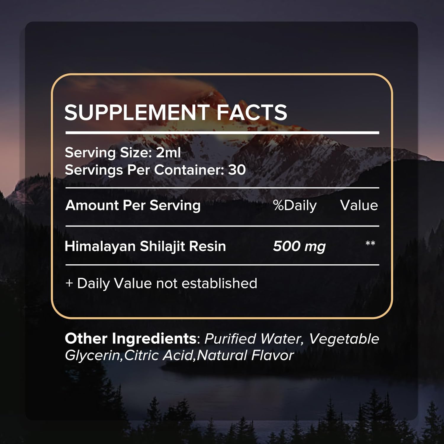 2 FL OZ Jitagix Himalayan Shilajit Drops with Fulvic Acid and Trace Minerals for Energy, Immunity, and Vitality