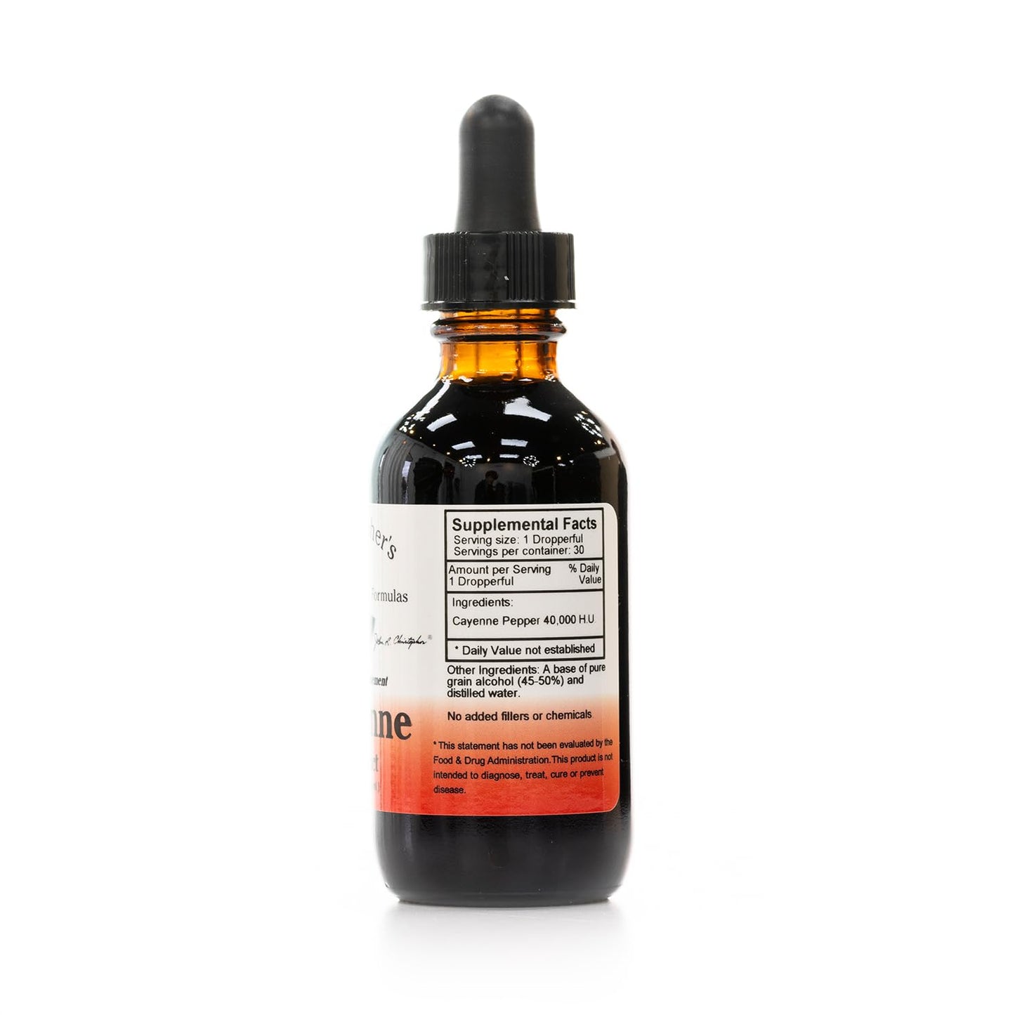2 fl oz Liquid Cayenne Extract by Christopher's Original Formulas | Premium Herbal Wellness Supplement