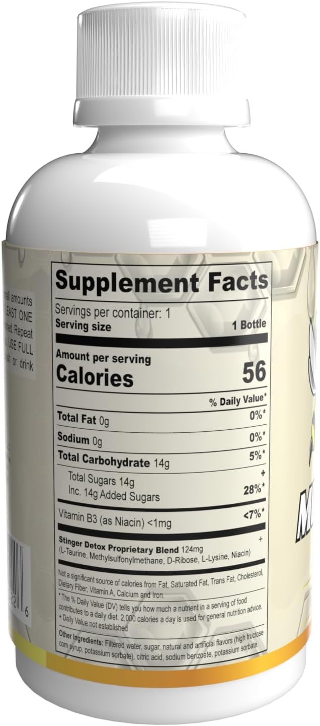 2 fl oz Stinger Detox Mouthwash - Alcohol-Free Formula for Oral Health & Cleanse