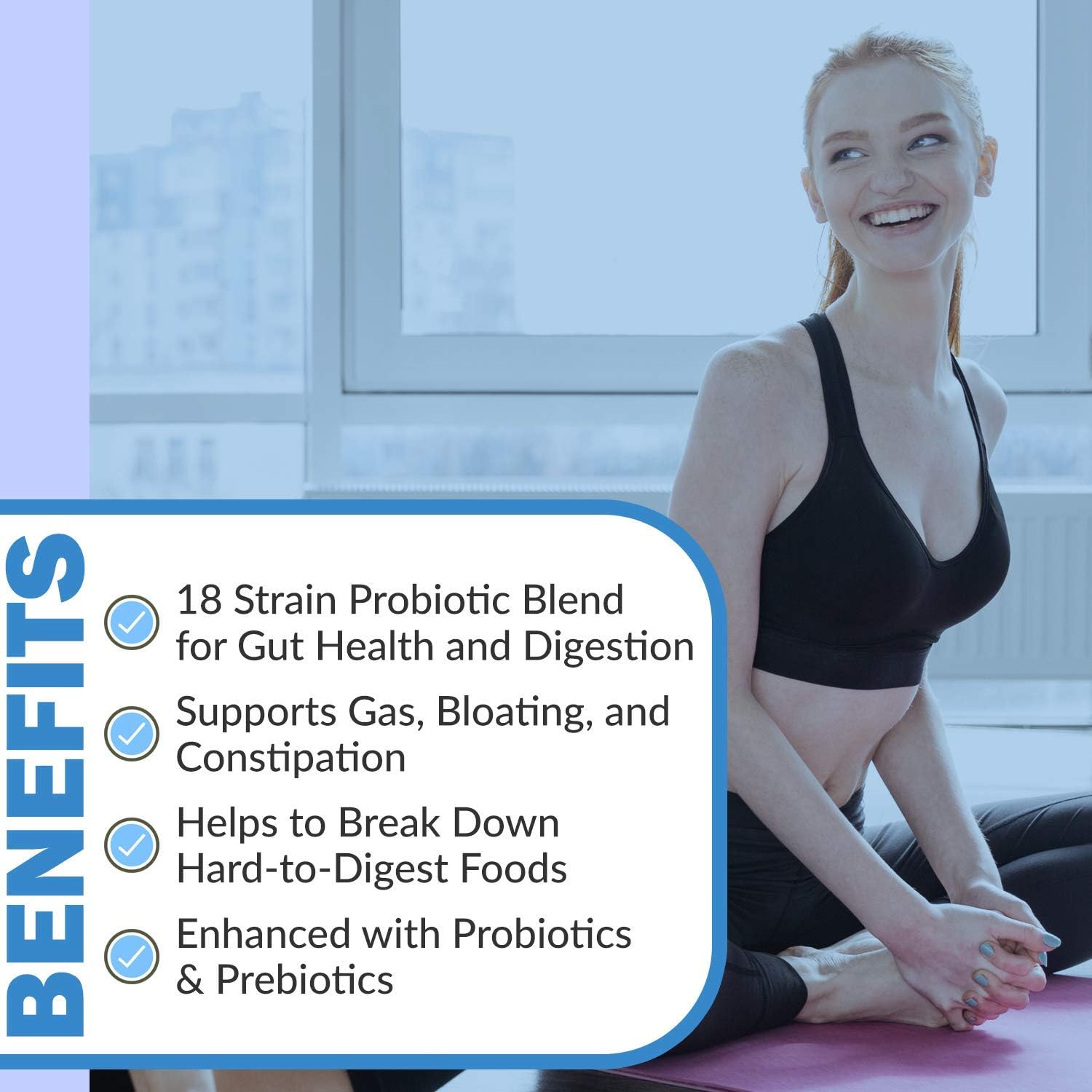 2-in-1 Probiotic Digestive Enzymes - Instant Brands Digest Complete, 60 Capsules