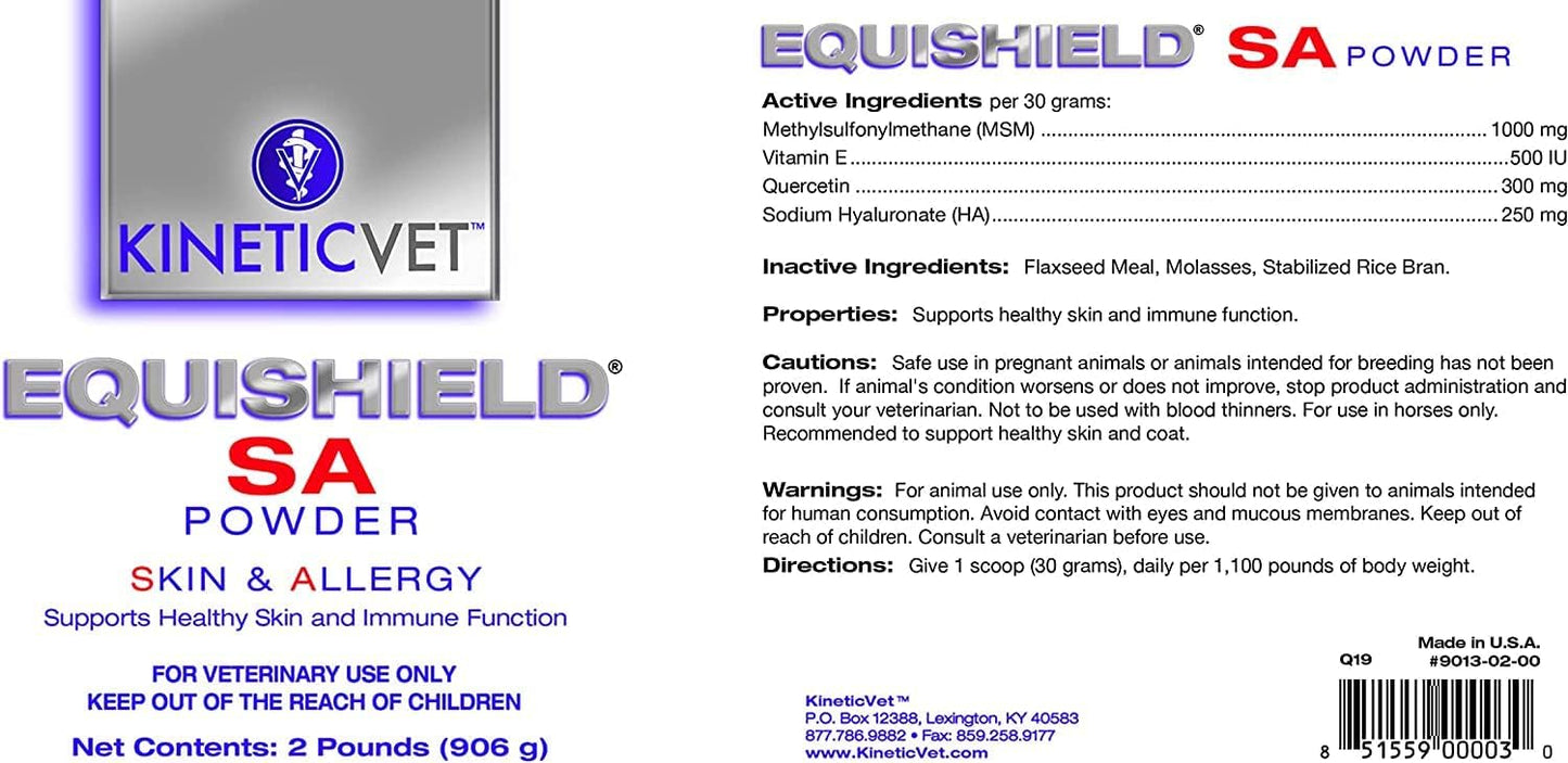 2 lb KineticVet EquiShield SA Powder for Skin Allergies in Horses