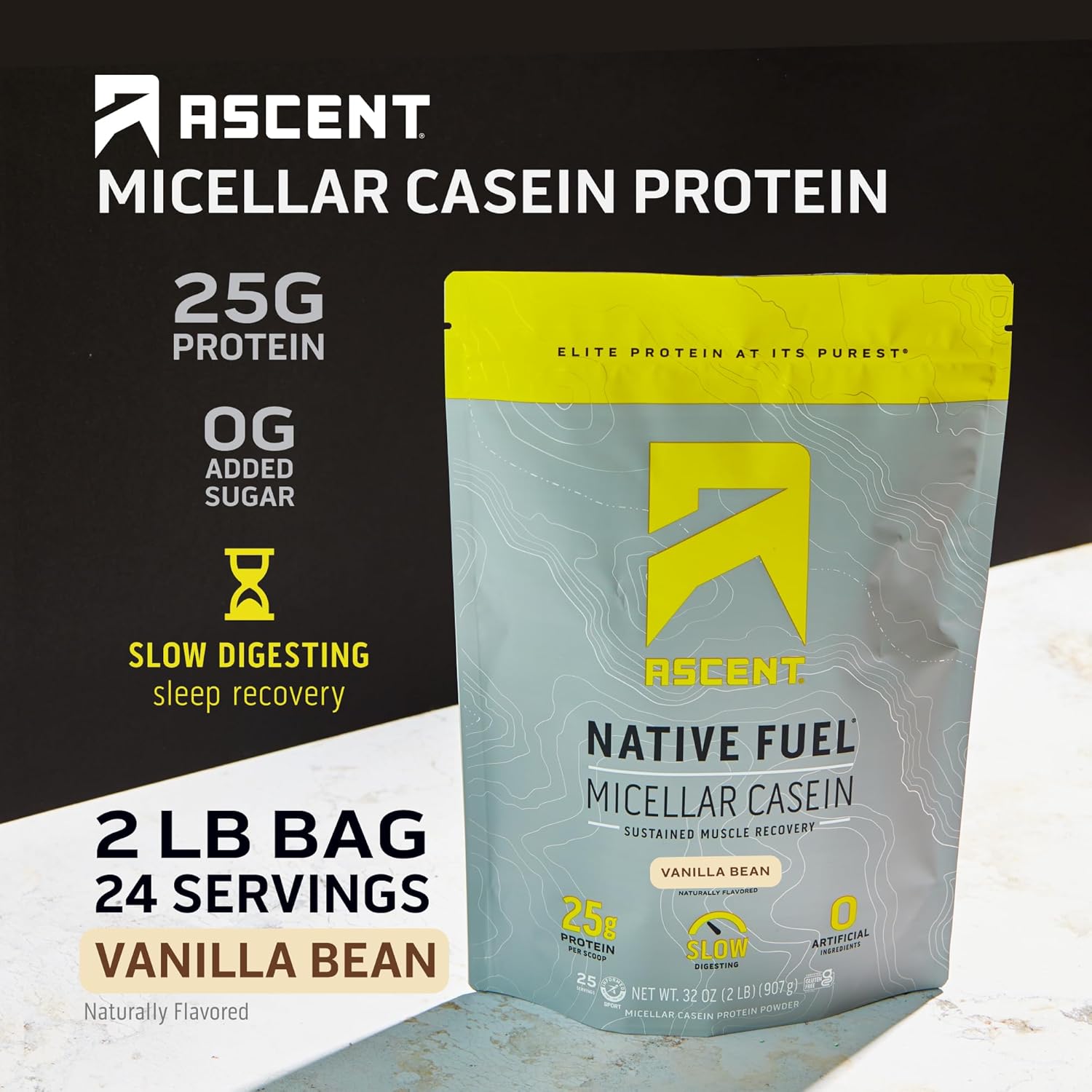 2 lb Vanilla Bean Casein Protein Powder & 18-Serving Chocolate Plant Protein Powder
