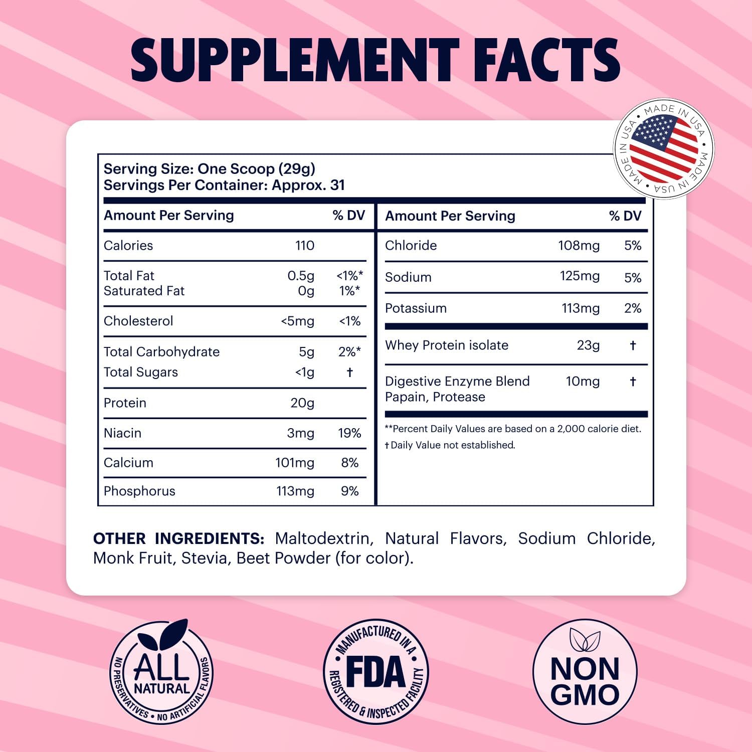 2 Lbs DMoose Grass Fed Wheimal Growth & Recovery, Naturally Sweetened & Flavored, Amino Acids, Fast Absorbing - Strawberry Flavor