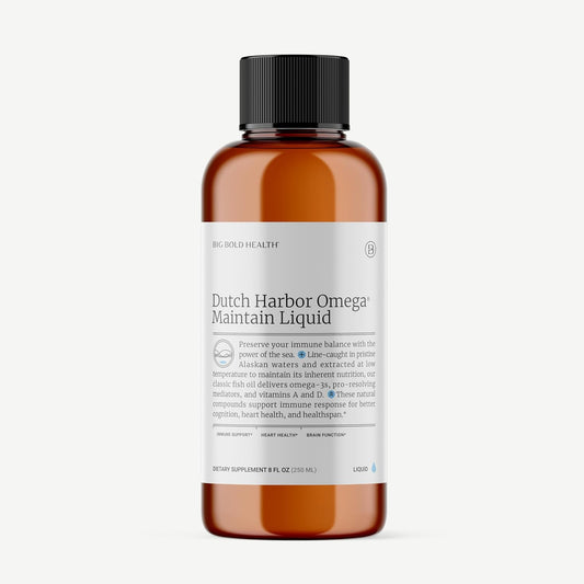 2 Month Supply Dutch Harbor Omega™ Wild Alaskan Cod Liver Fish Oil with Omega-3 Fatty Acids for Health, 8 oz. Lemon Flavor