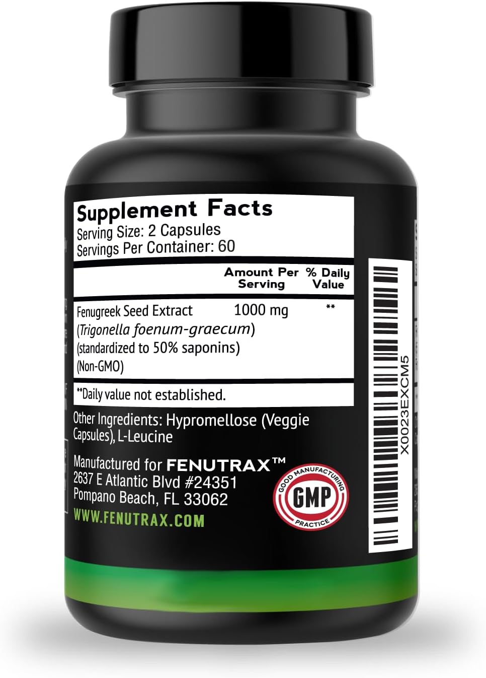 2-Month Supply of VitaMonk FenuTrax Fenugreek Extract - Supports Muscle Growth, Energy, and Drive in Men - Potent Fenugreek Seed Extract