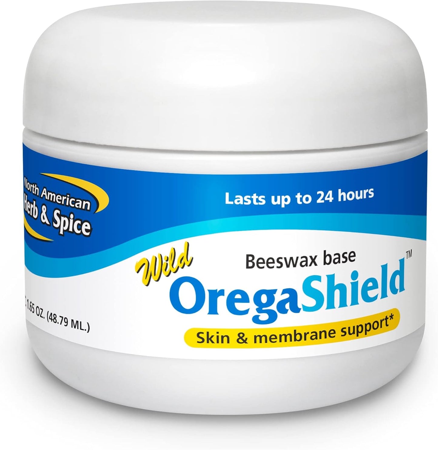 2 oz North American Herb & Spice OregaShield for Skin & Membrane Support - Beeswax Base with Wild Spice Oils - Lasts 24 Hours - Non-GMO