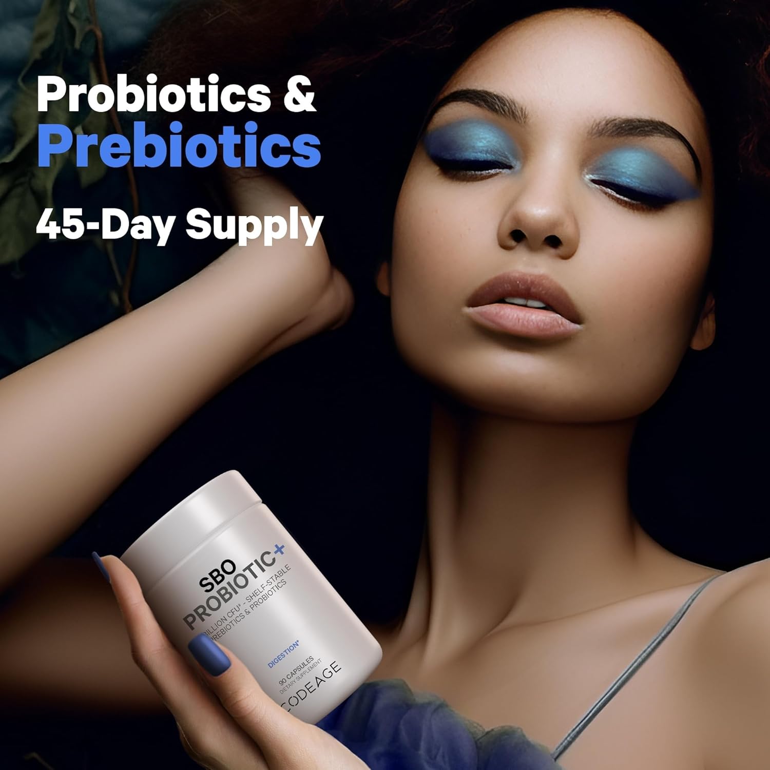 2 Pack Codeage SBO Probiotics: 50 Billion CFUs, Multi Strain Soil Based Organisms & Organic Botanical Blend