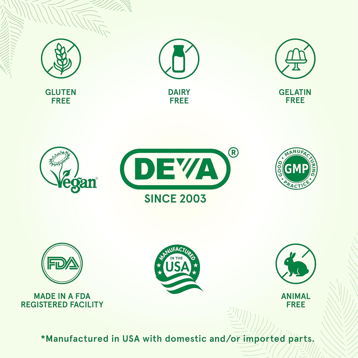 2-Pack DEVA Vegan Omega-3 DHA-EPA Capsules, Delayed Release, 90 Capsules Each, Made from Micro Algae
