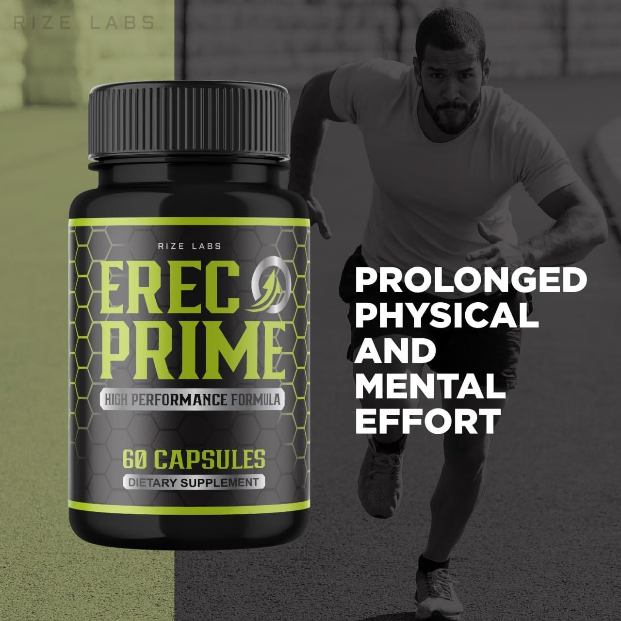 2-Pack Erec Prime Pills for Men - High Performance Formula, All-Natural Support for Peak Performance & Health - 120 Capsules