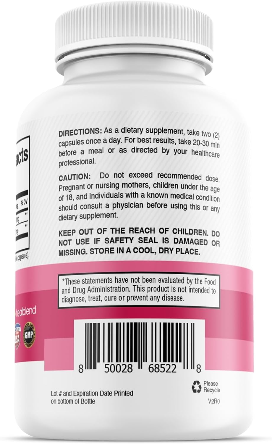 2-Pack Healblend Myo & D-Chiro Inositol Supplement for Women's Hormonal Balance, Fertility & Pregnancy Support