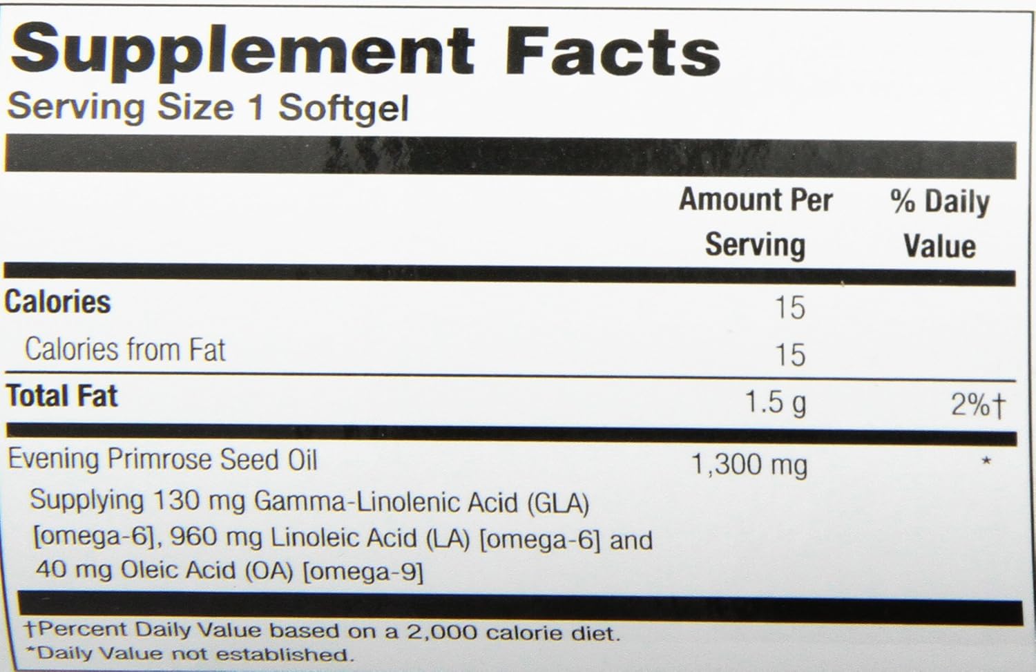 2 Pack Health From the Sun Evening Primrose Oil 1300 Mg Softgels, 60-Count Each - Omega-6 Supplement for Skin & Hormonal Balance