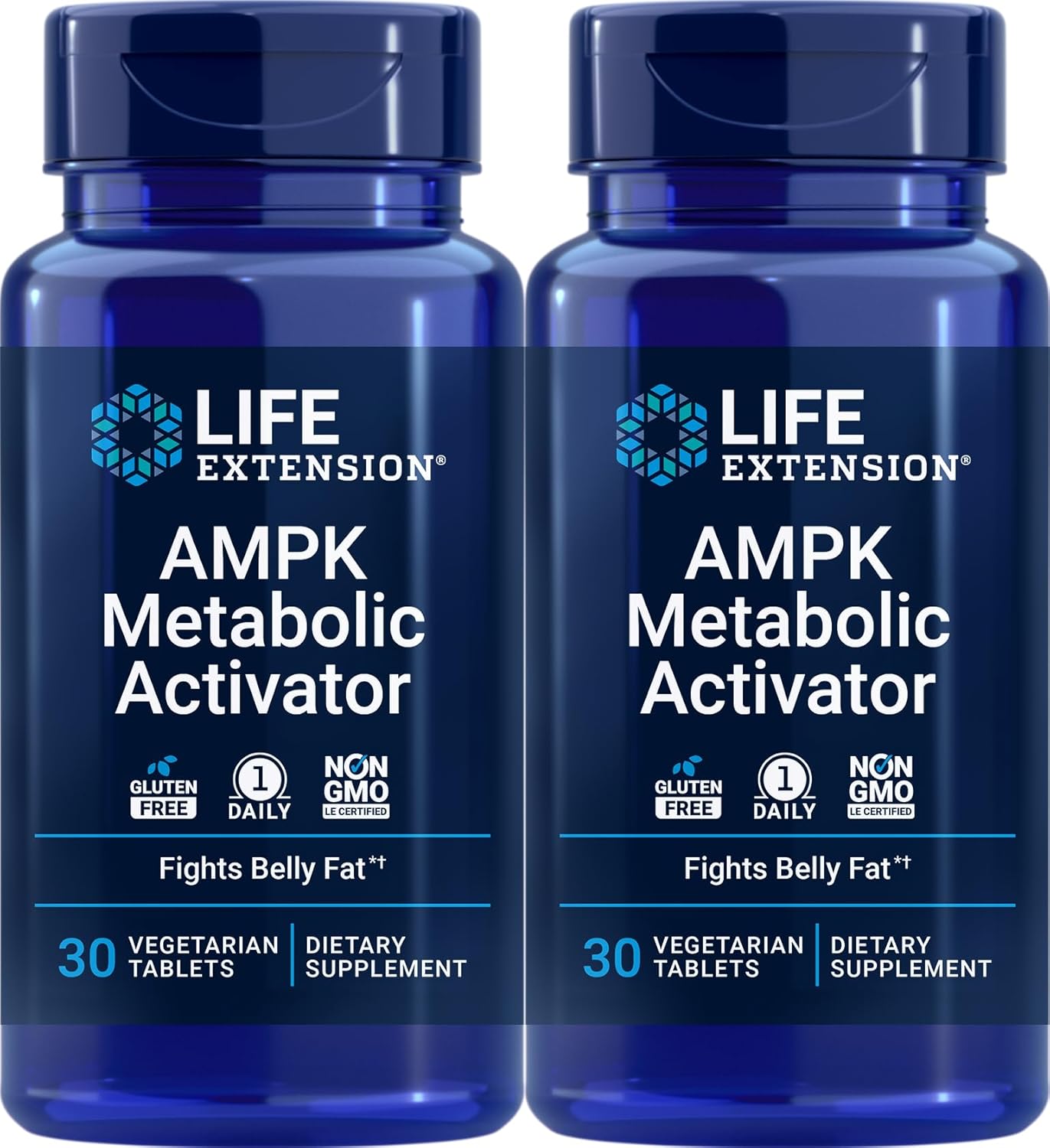 2-Pack Life Extension AMPK Metabolic Activator - 30 Vegetarian Tablets