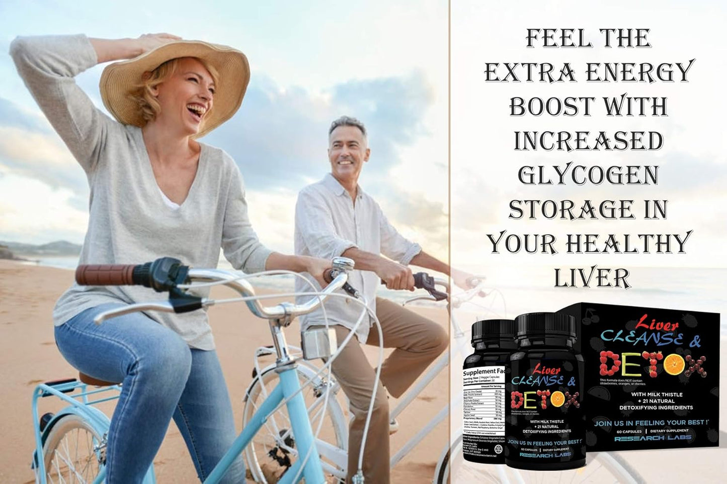 2 Pack Liver Detox Cleanse & Support with 23 Powerful Herbs - Doctor Recommended Premium Formula with Milk Thistle, Beet Root, Dandelion