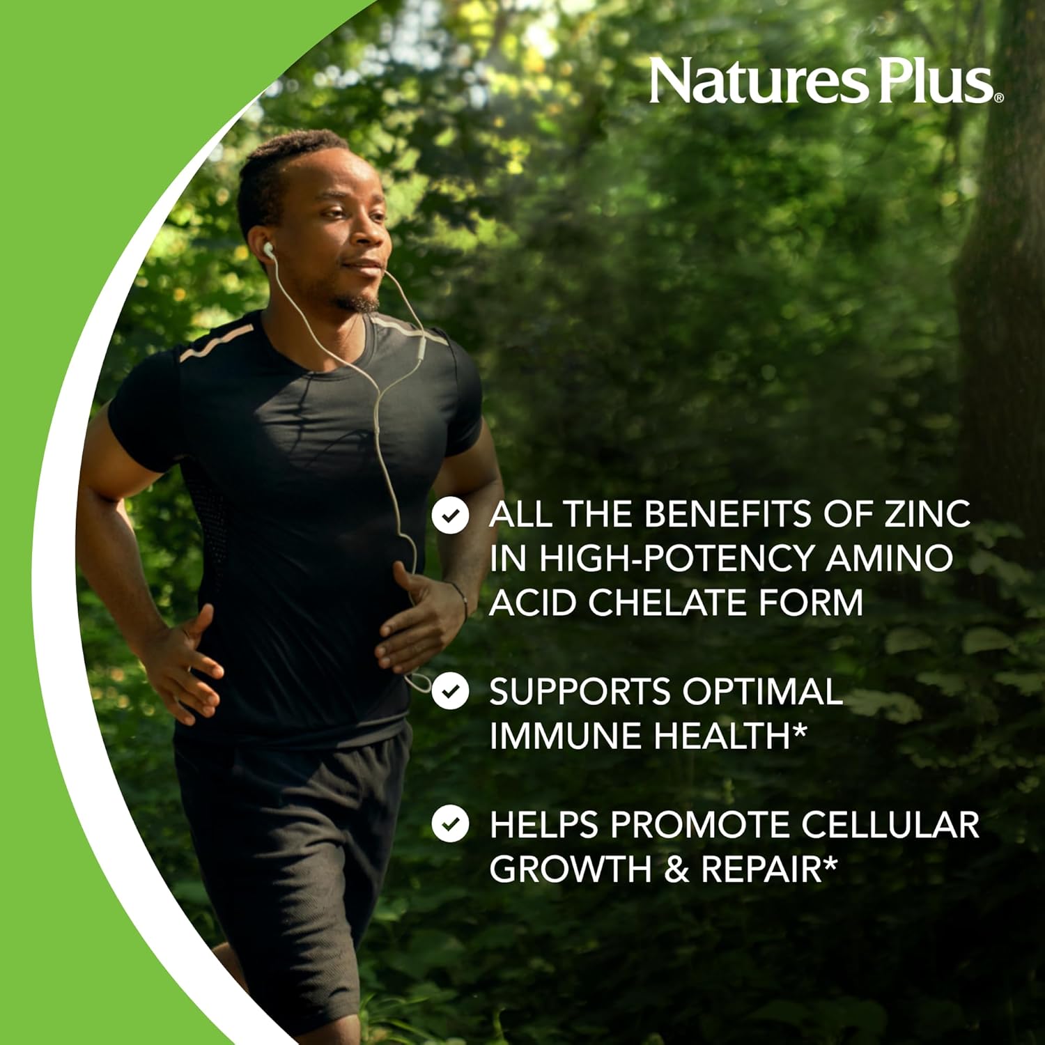 2 Pack Natures Plus Zinc 10mg Tablets - 90 Tablets Each - Immune Health Support - High-Potency Amino Acid Chelate - Gluten Free & Vegetarian - 180 Servings
