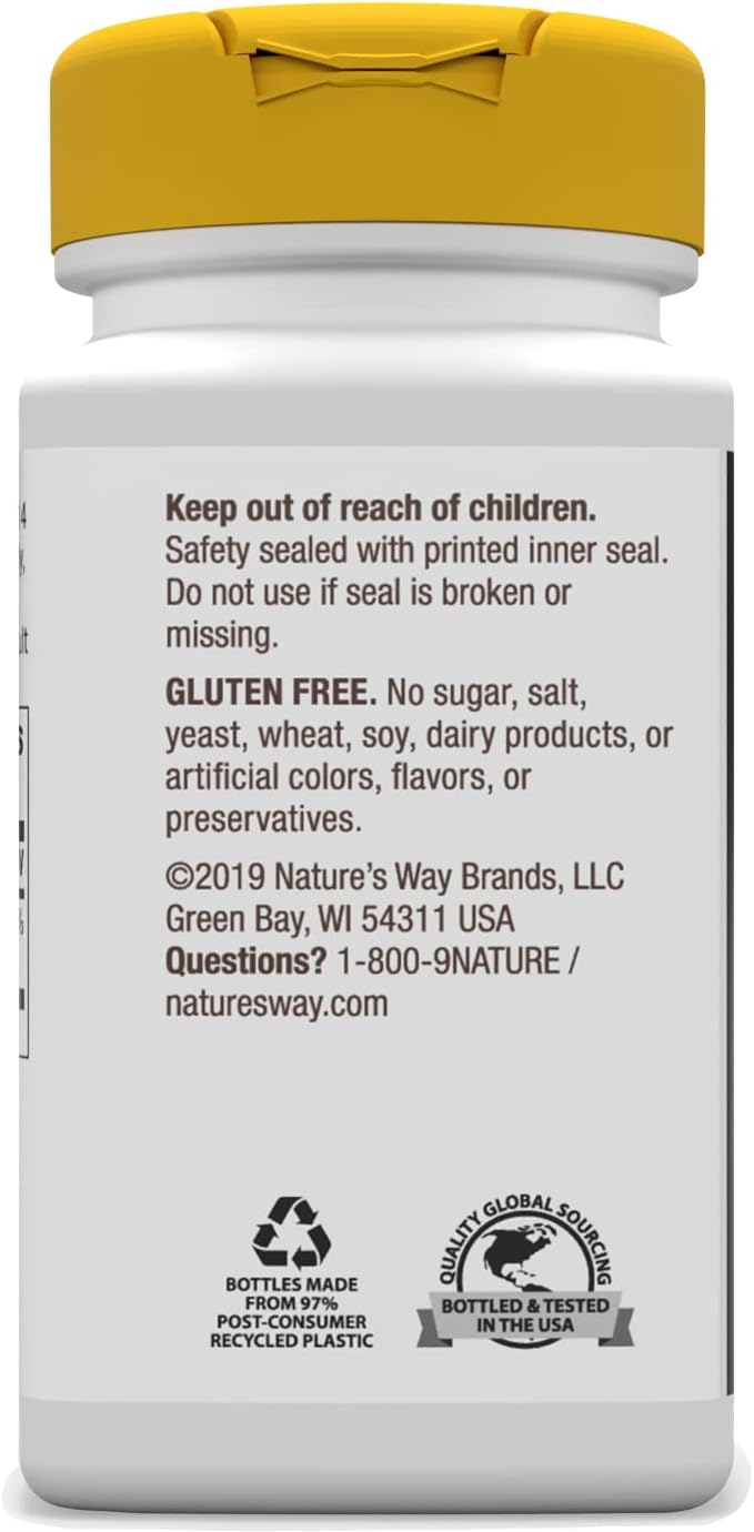 2 Pack Nature's Way Zinc Chelate 30mg Capsules - Support Immune Function - 100 Capsules per Bottle
