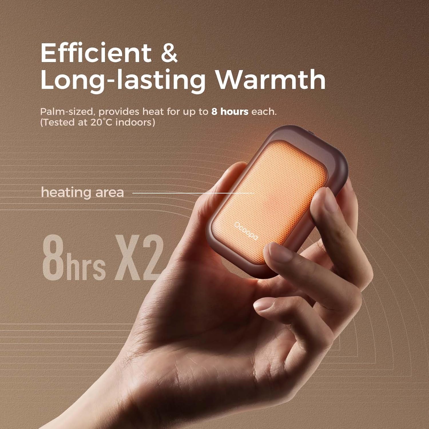 2 Pack OCOOPA Magnetic Rechargeable Hand Warmers - Electric 5000mAh Hand Warmer with 3 Heat Settings, UL Certified - Tech Gifts for Men, Portable Pocket Heater - Purse Must Have