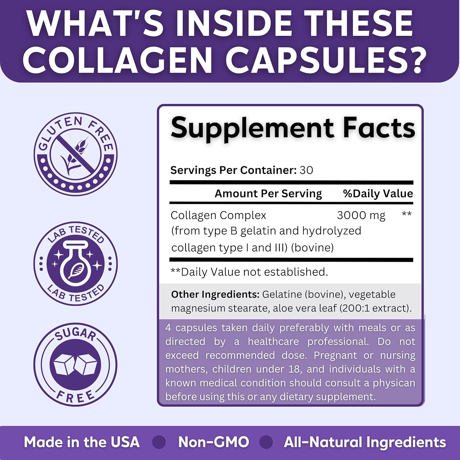 2 Pack of healblend Collagen Complex Capsules for Women and Men - Hydrolyzed Supplement for Anti-Aging, Healthy Joints, Skin, Hair, and Nails