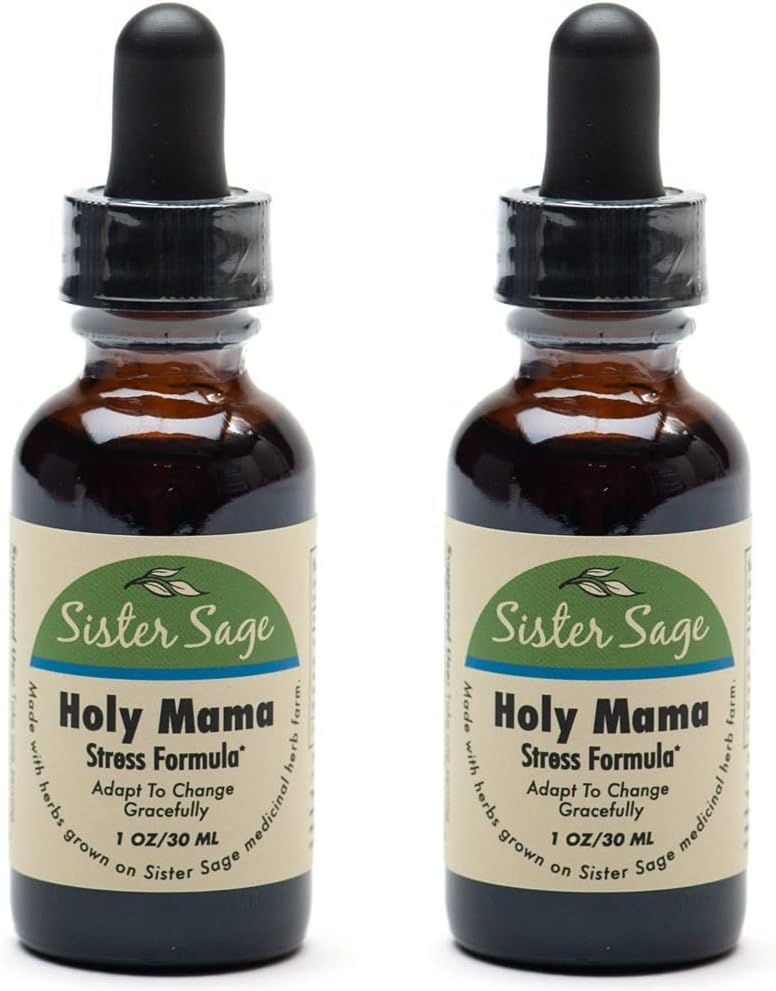 2 Pack of SISTER SAGE Holy Mama Natural Holy Basil Tincture - 1 oz