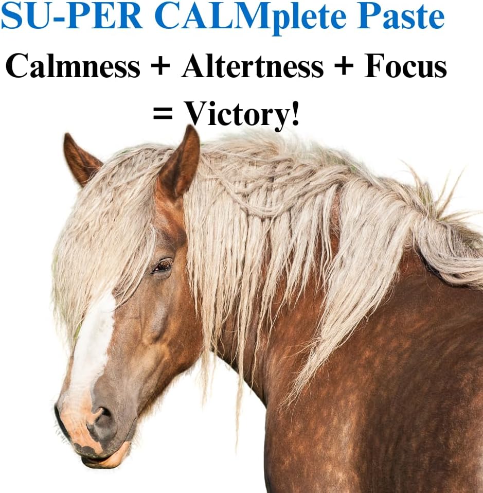 2 Pack of SU-PER CALMplete Calming Paste for Horses - 80CC Each - Promotes Calmness and Balanced Behavior