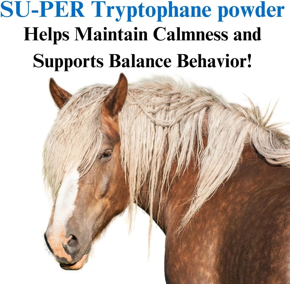 2 Pack of SU-PER Tryptophane Horse Calming Supplement, 2.5 Pounds - Promotes Calmness and Balanced Behavior