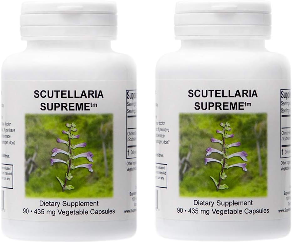 2 Pack of Supreme Nutrition Scutellaria Supreme: 90 Pure Chinese Skullcap Vegetarian Capsules