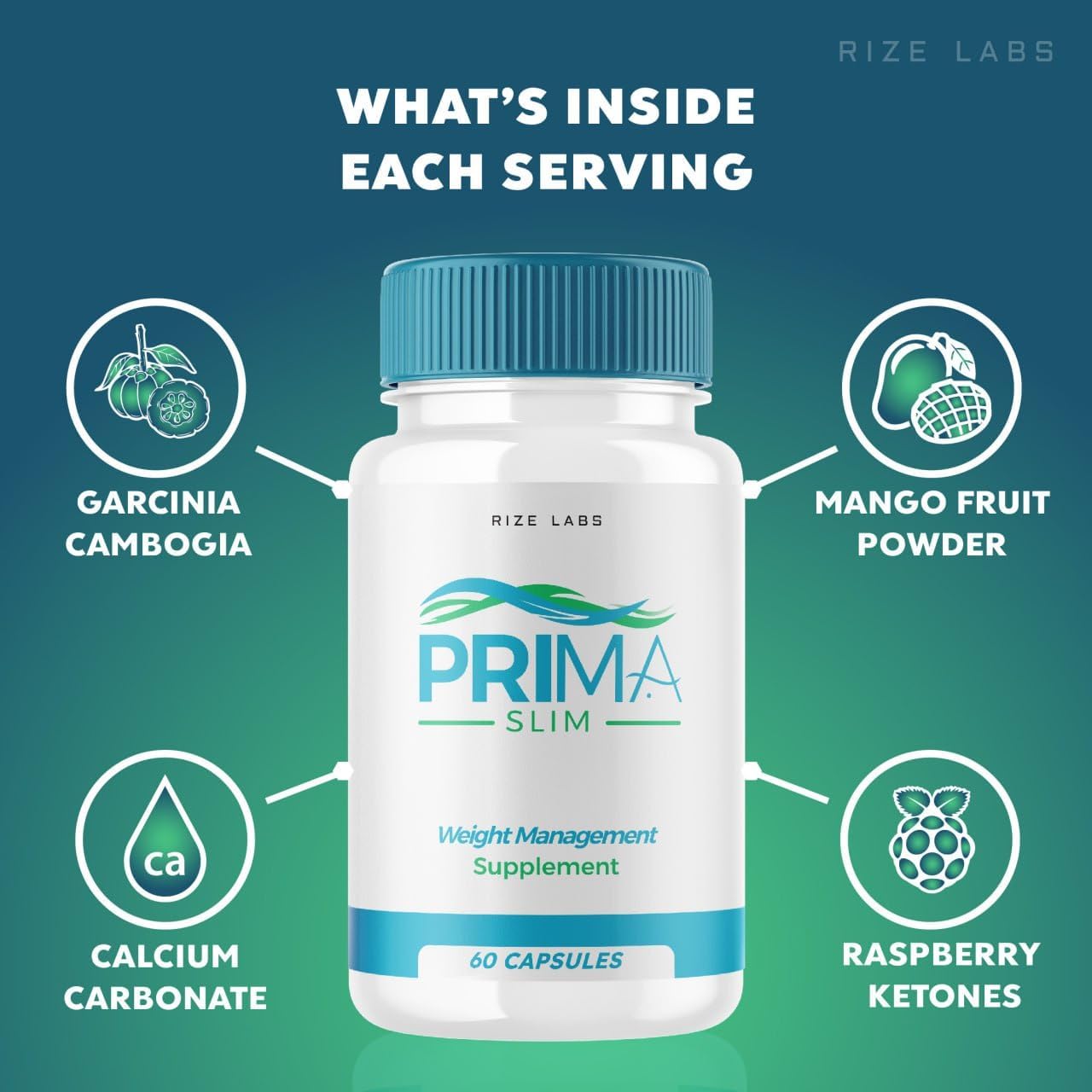 (2 Pack) Prima Slim Supplement Capsules - Advanced Formula for a Healthy and Fit Body with Great Results - 120 Capsules