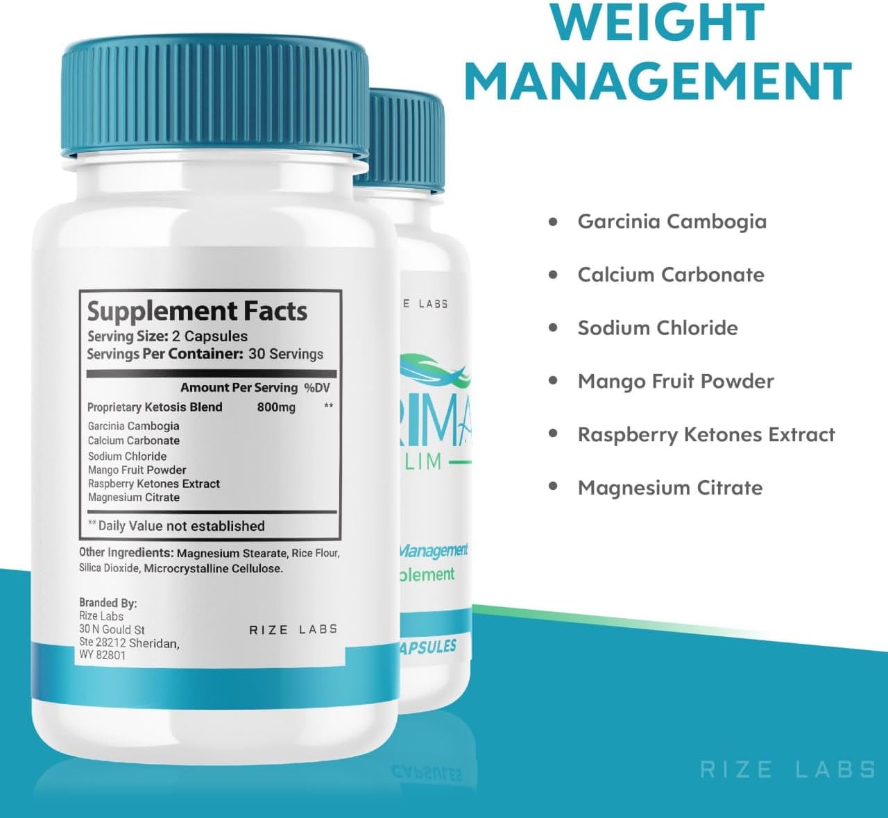 (2 Pack) Prima Slim Supplement Capsules - Advanced Formula for a Healthy and Fit Body with Great Results - 120 Capsules