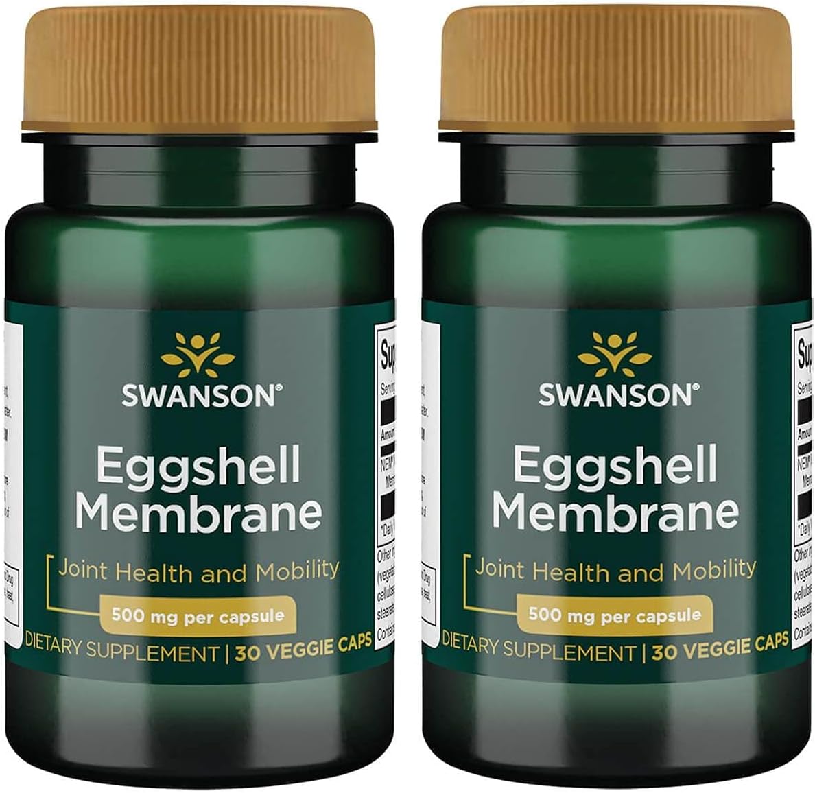 2-Pack Swanson Ultra Eggshell Membrane 500 mg 30 Vegetarian Capsules