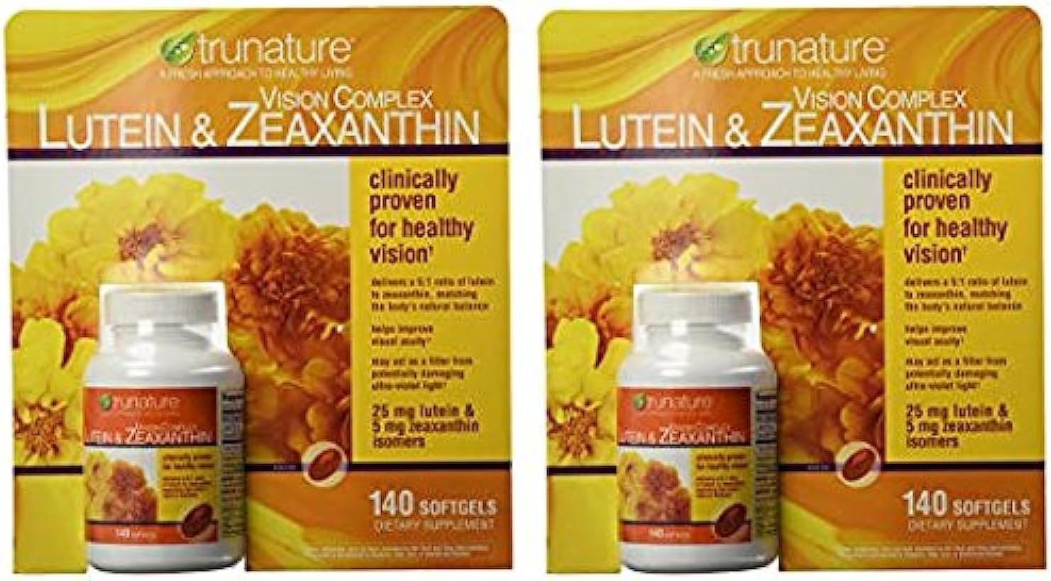 2-Pack Trunature Vision Complex Lutein & Zeaxanthin Supplement - 140 Count