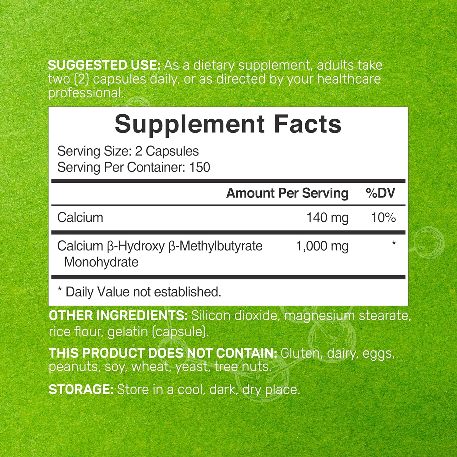 2 Pack Ultra Strength HMB Supplements 1000mg, 600 Capsules | Muscle Growth, Retention, Lean Mass | Fast Recovery | Third Party Tested