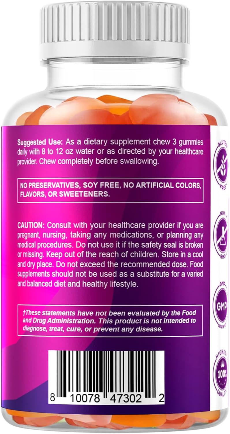 2 Pack Vitamatic Prebiotic Fiber Gummies for Adults - Extra Strength 7G Fiber - Zero Sugar - 60 Pectin Based Gummies - Digestive Health & Regularity Support - 120 Count Total