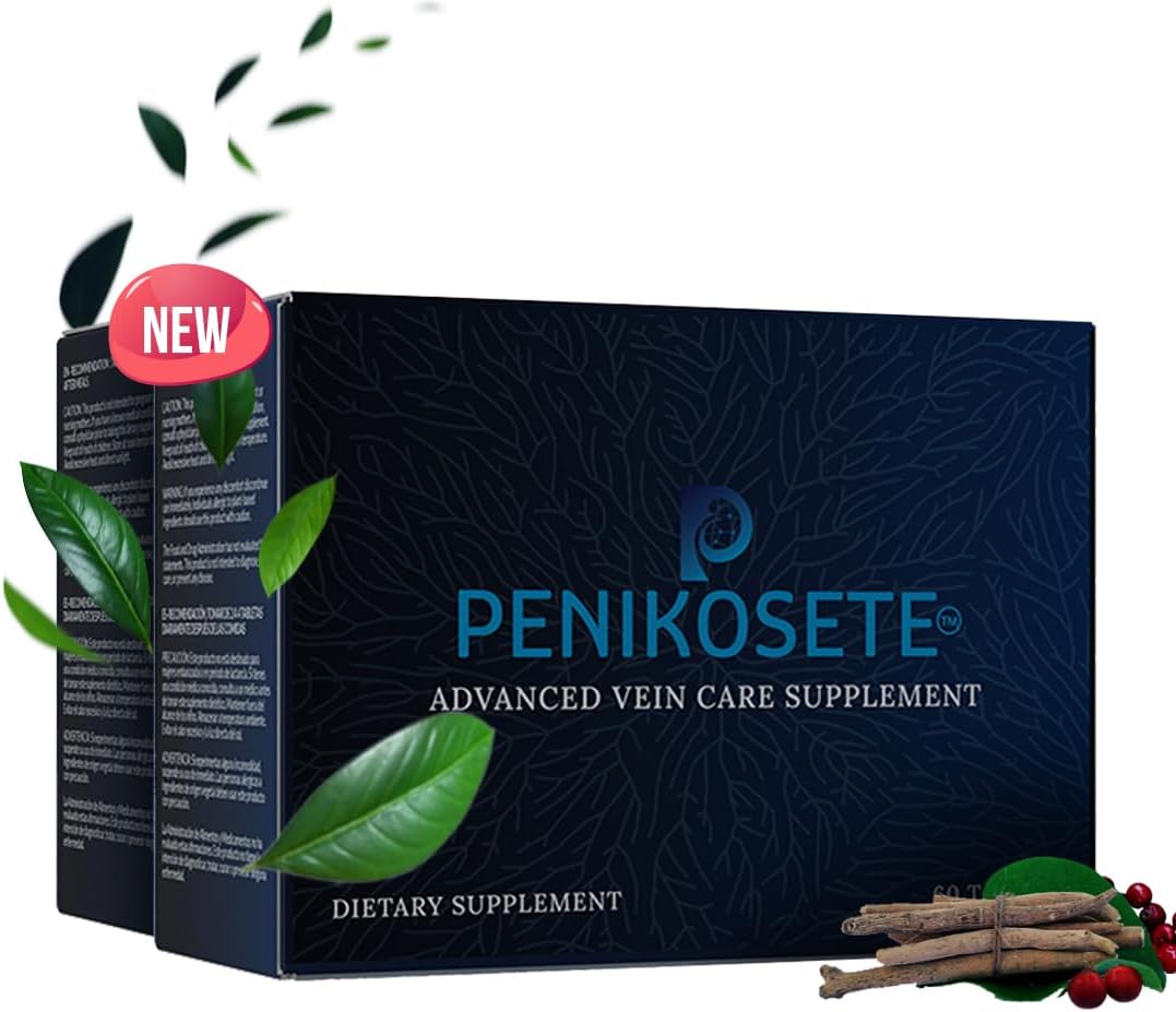 2 Packs of PENIKOSETE Varicose Vein Relief Tablets with Ashwagandha, Punarnava, Turmeric & Triphala - Improve Circulation and Reduce Swelling in Legs, Ankle, Feet | Ayurvedic Rectal Health Support