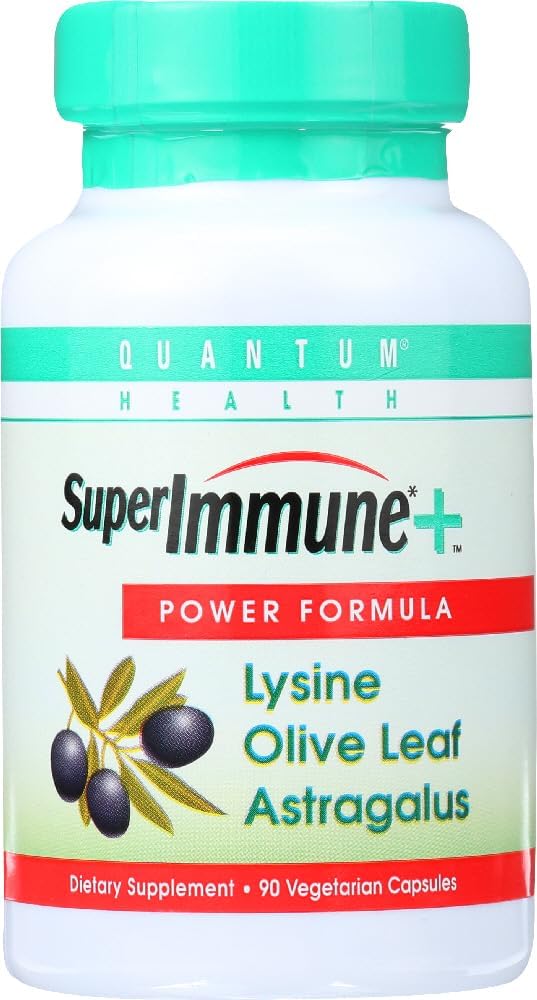 2 Packs of Quantum Health Super Immune Vegetarian Capsules, 90 Count Each