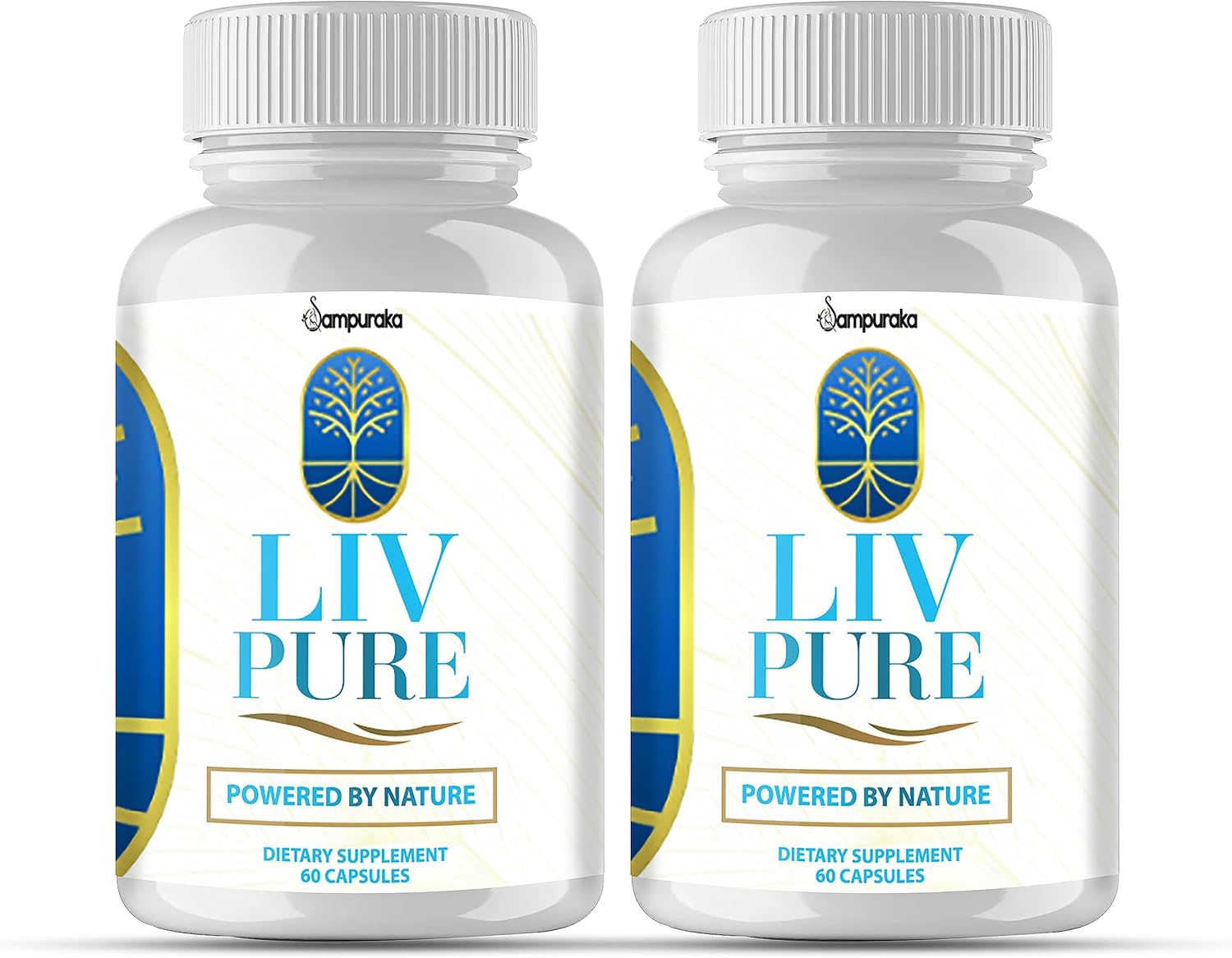2 Packs of Sampuraka Liv Pure New Advanced Formula Supplement for 60 Days Supply