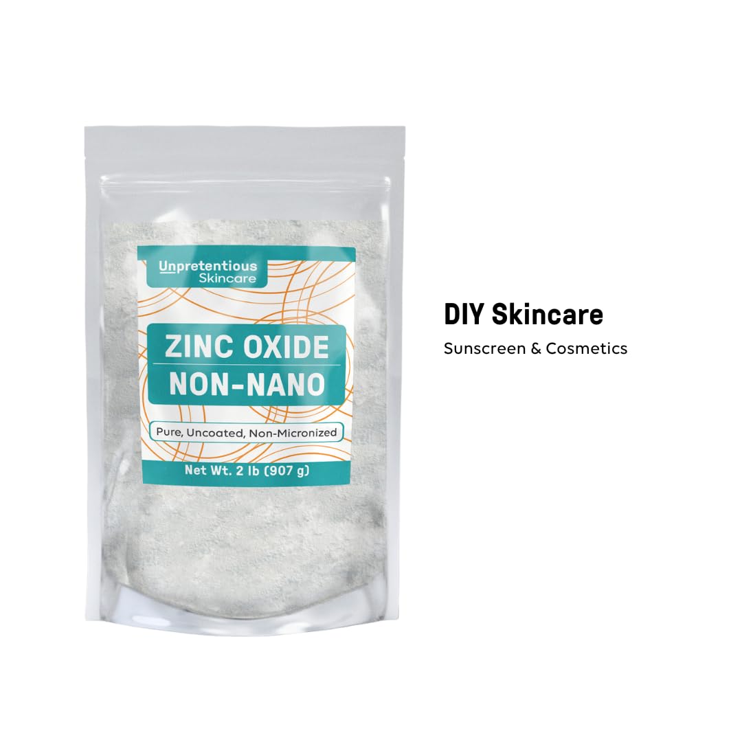 2 Pound Bag of Pure Uncoated Non-Nano Zinc Oxide for Convenient Storage
