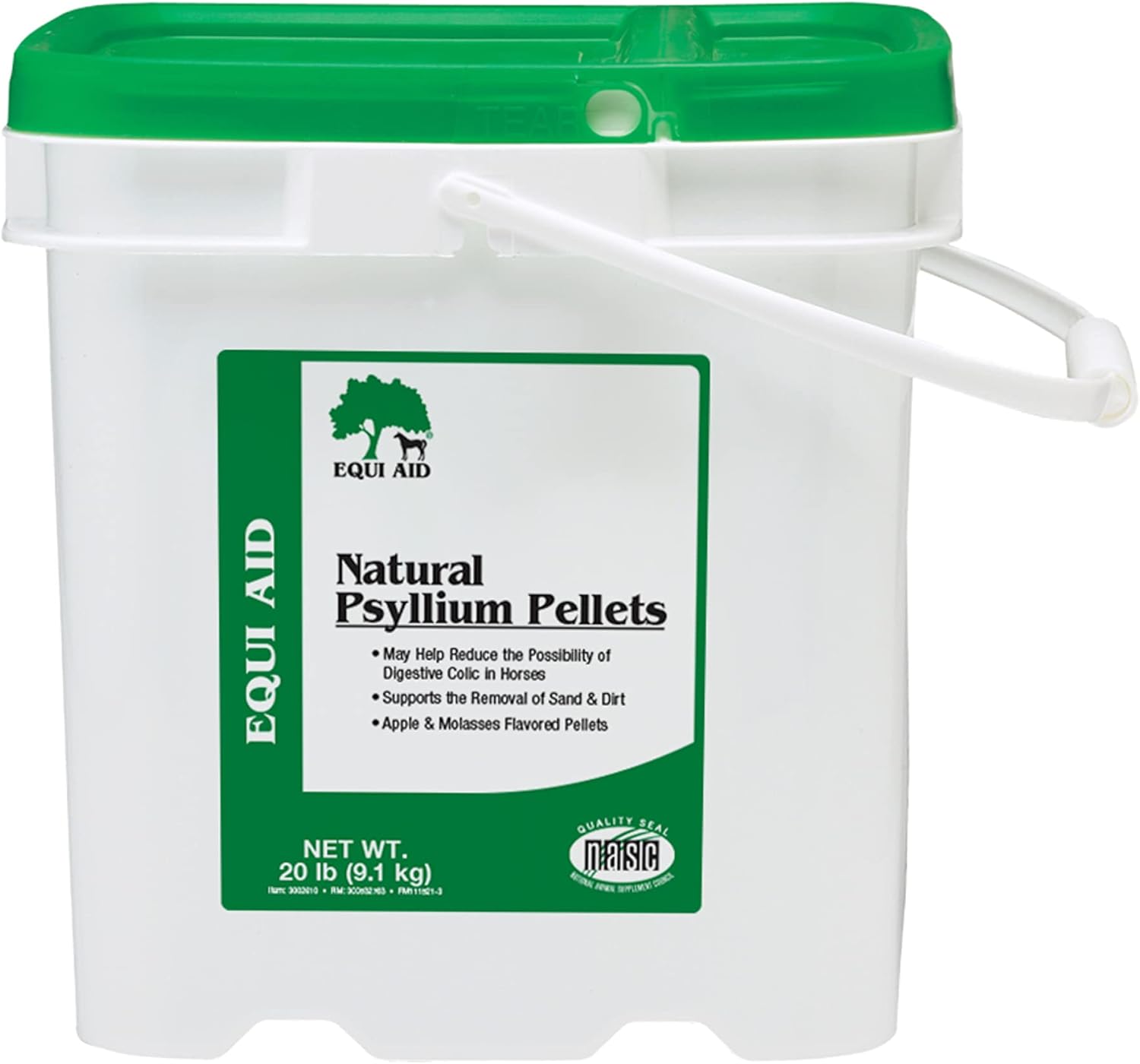 20 lb Farnam Equi Aid Natural Horse Psyllium Pellets: Supports Ventral Colon Health & Sand Removal