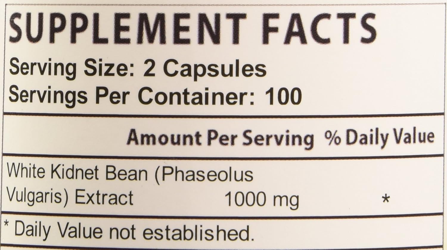 200 Count Biotech Nutritions White Kidney Bean Extract for Weight Management