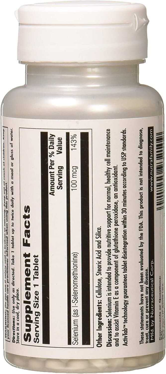 200 Tablets of KAL 100 Mcg Yeast Free Selenium | Pack of 2