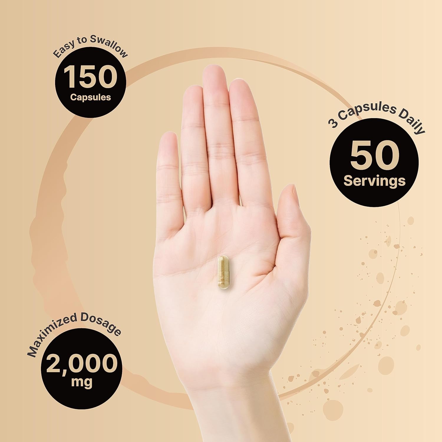 2000mg Tongkat Ali 200:1 Extract Capsules with Panax Ginseng for Energy & Stamina - 150ct by NatureBell