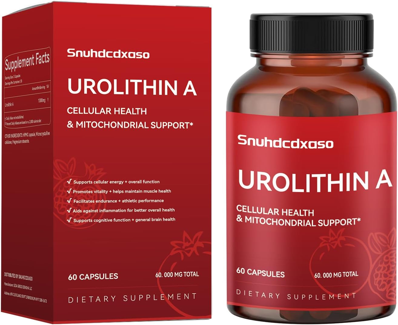 2000mg XUIZNEOW Urolithin A Supplement for Enhanced Strength