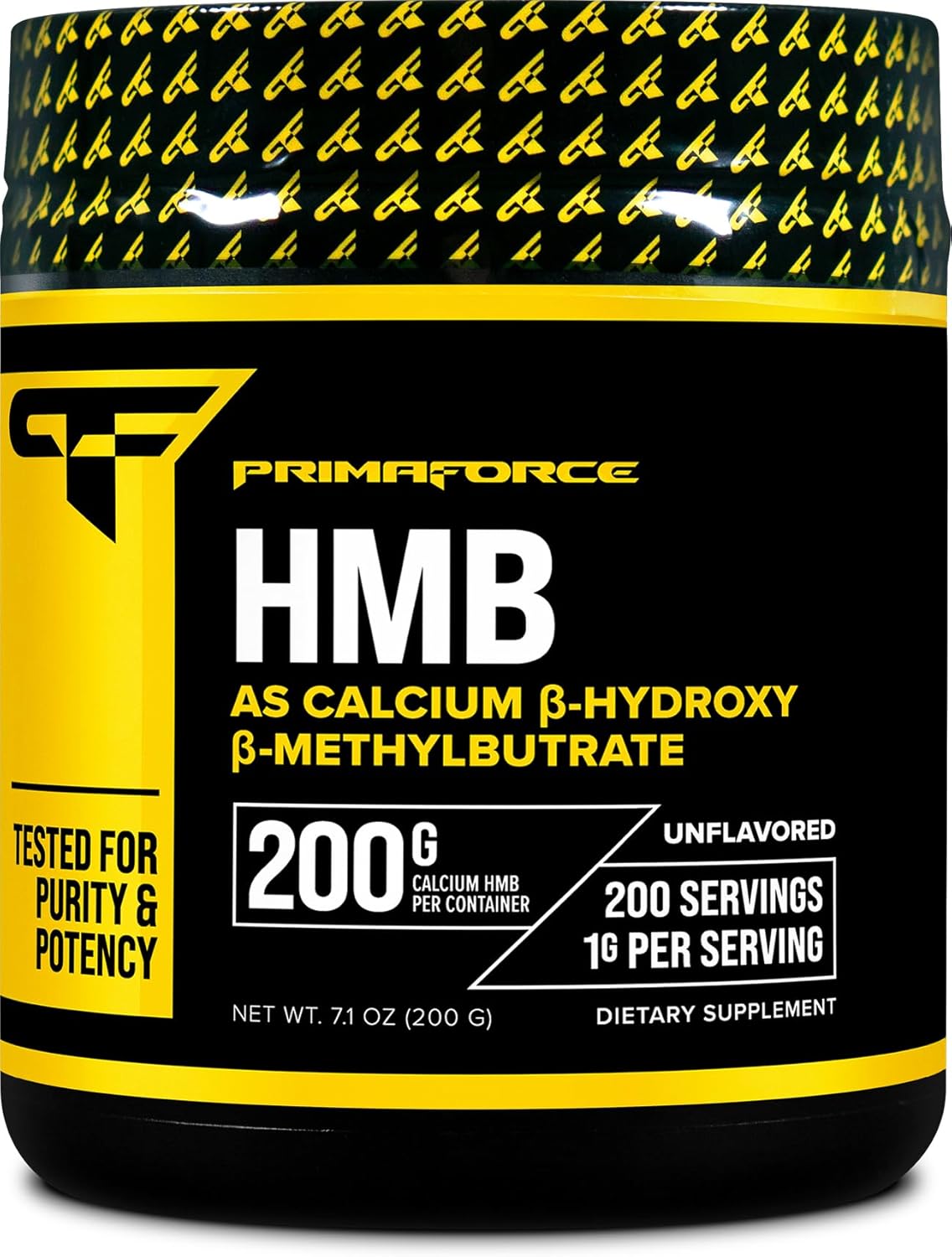 200g Primaforce HMB Powder Supplement - Unflavored Beta-Hydroxy Beta-Methylbutrate Calcium Pure Formula