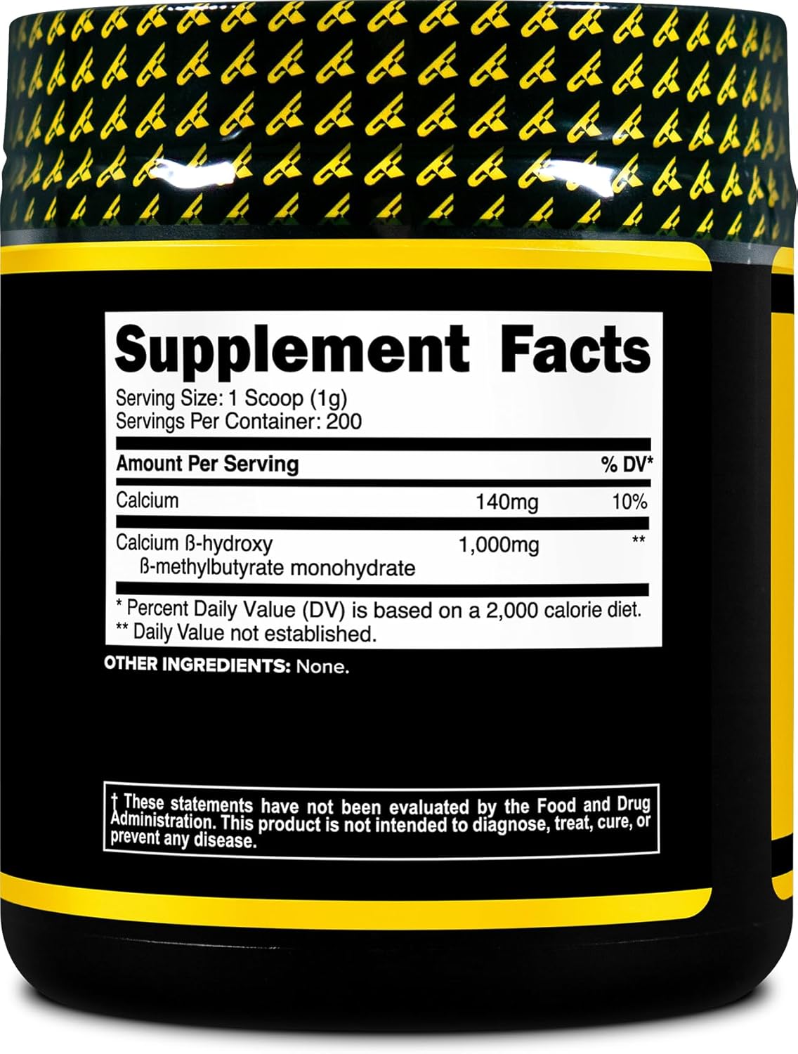 200g Primaforce HMB Powder Supplement - Unflavored Beta-Hydroxy Beta-Methylbutrate Calcium Pure Formula