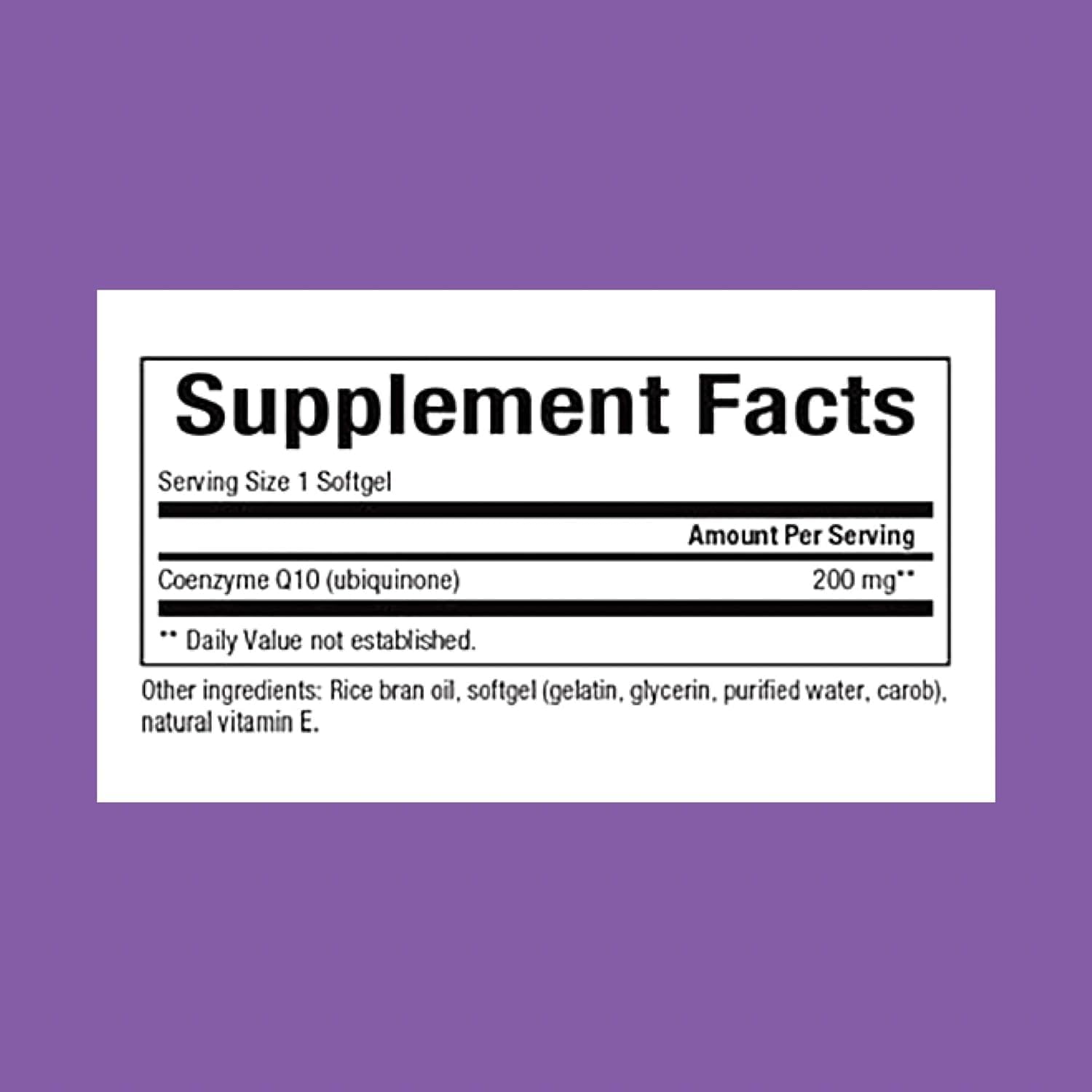 200mg Natural Coenzyme Q10 Supplement for Energy, Heart & Cognitive Support - 30 Softgels by Natural Factors