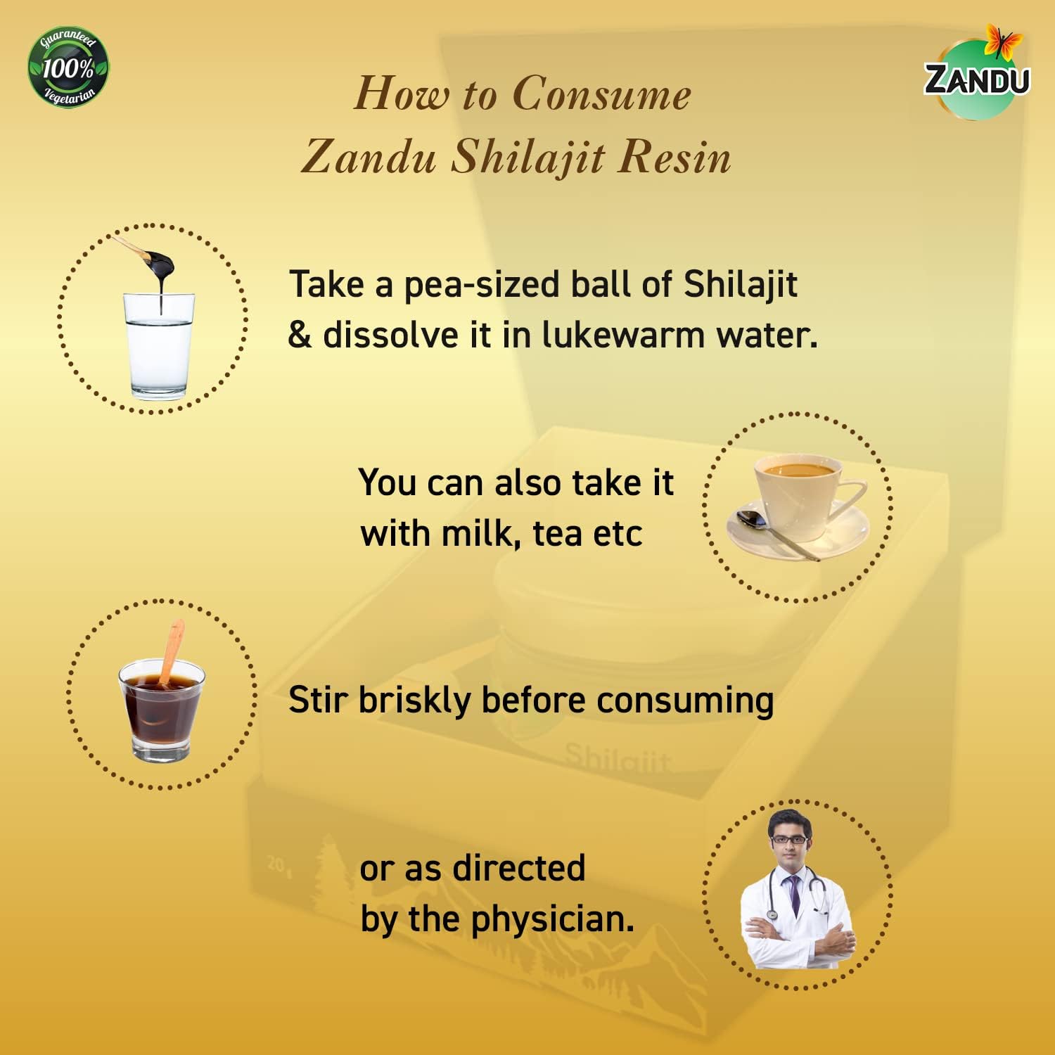 20g Zandu Pure Himalayan Shilajit Resin: Natural Ayurvedic Supplement for Strength, Stamina, and Holistic Wellness
