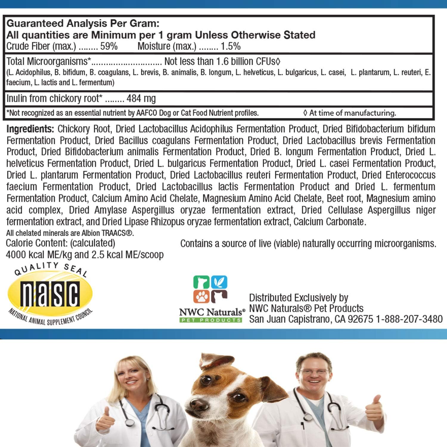 2.22oz NWC Naturals Mini Twin Pack Probiotics & Digestive Enzymes for Cats & Dogs