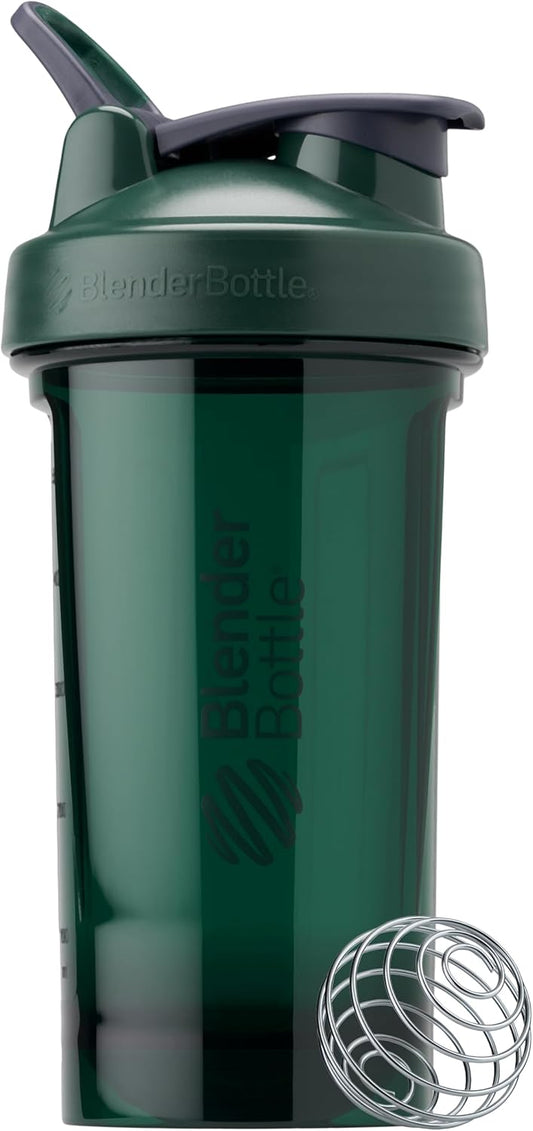 24-Ounce Green BlenderBottle Shaker Bottle Pro Series for Protein Shakes and Pre Workout