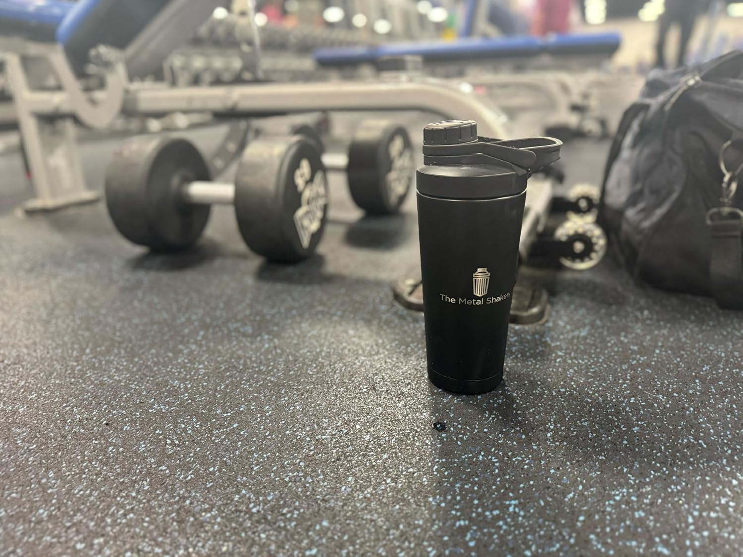24 oz Stainless Steel Metal Shaker Bottle for Protein Shakes
