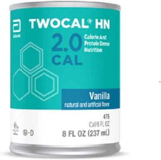 24-Pack of Twocal HN Vanilla Ready-to-Use Calorie & Protein Dense Nutrition 8 oz Cans