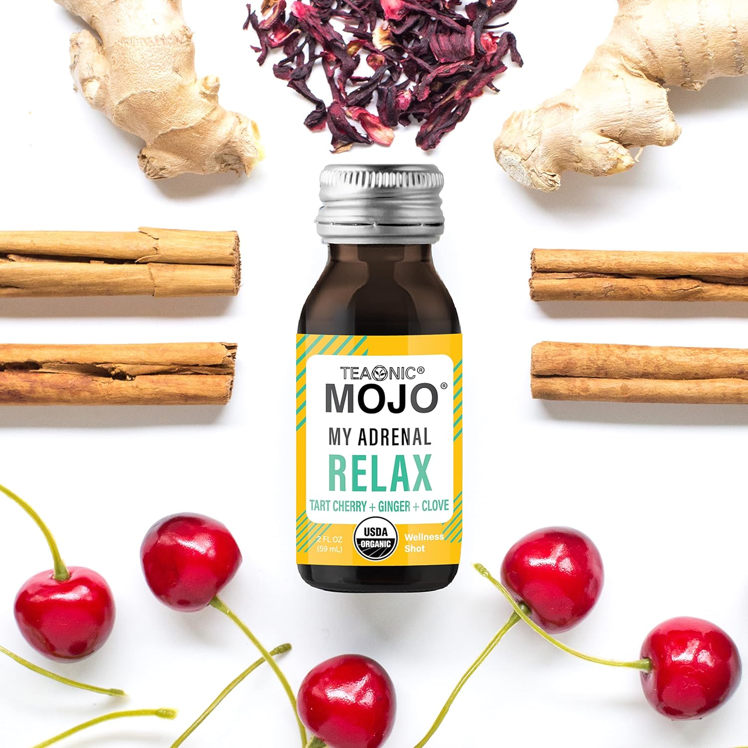 24-Pack TEAONIC Adrenal & Immune Support Wellness Shots - My Adrenal Mojo & My Immunity Mojo